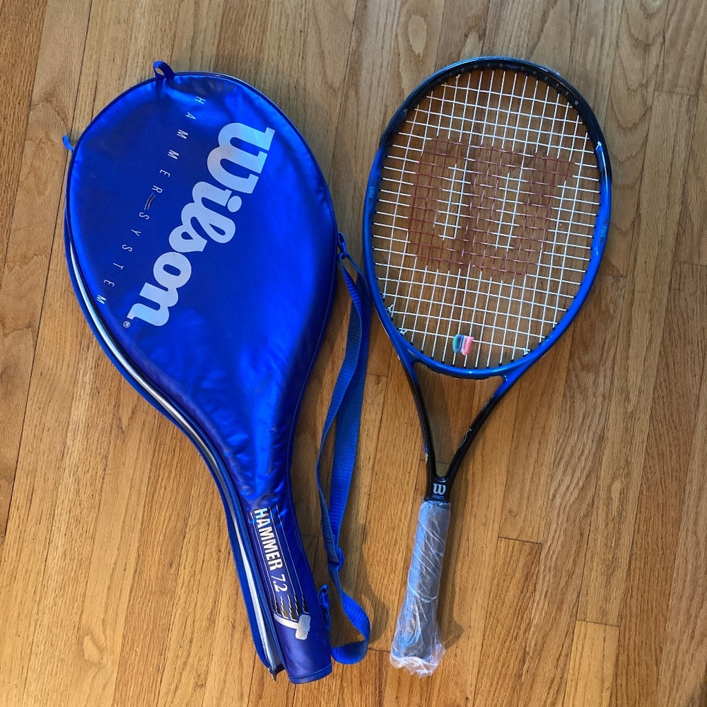 Wilson Hammer System 7.2 Tennis Racket 4 3/8 and 110 inch with Bag